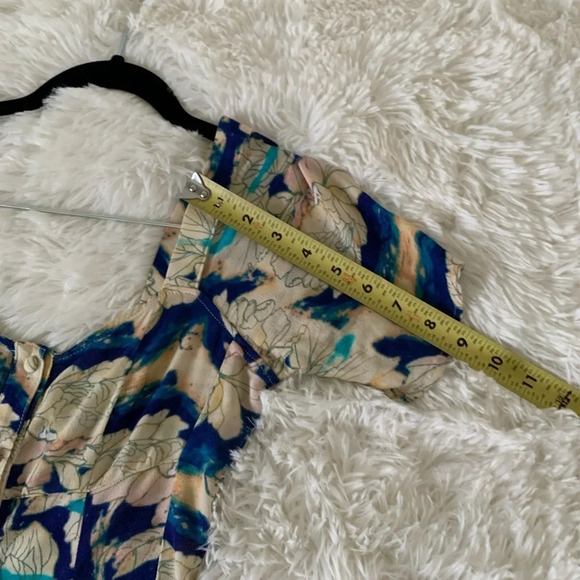 FLYNN Skye Button Front Short Sleeve Mini Flare Dress, XS - Picture 10 of 16